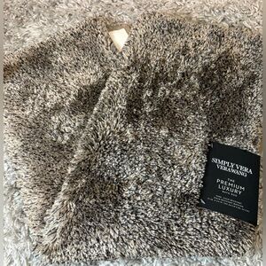 🆕 Simply Vera Vera Wang ✨ Premium Luxury Bath Rug Shag Gray NWT